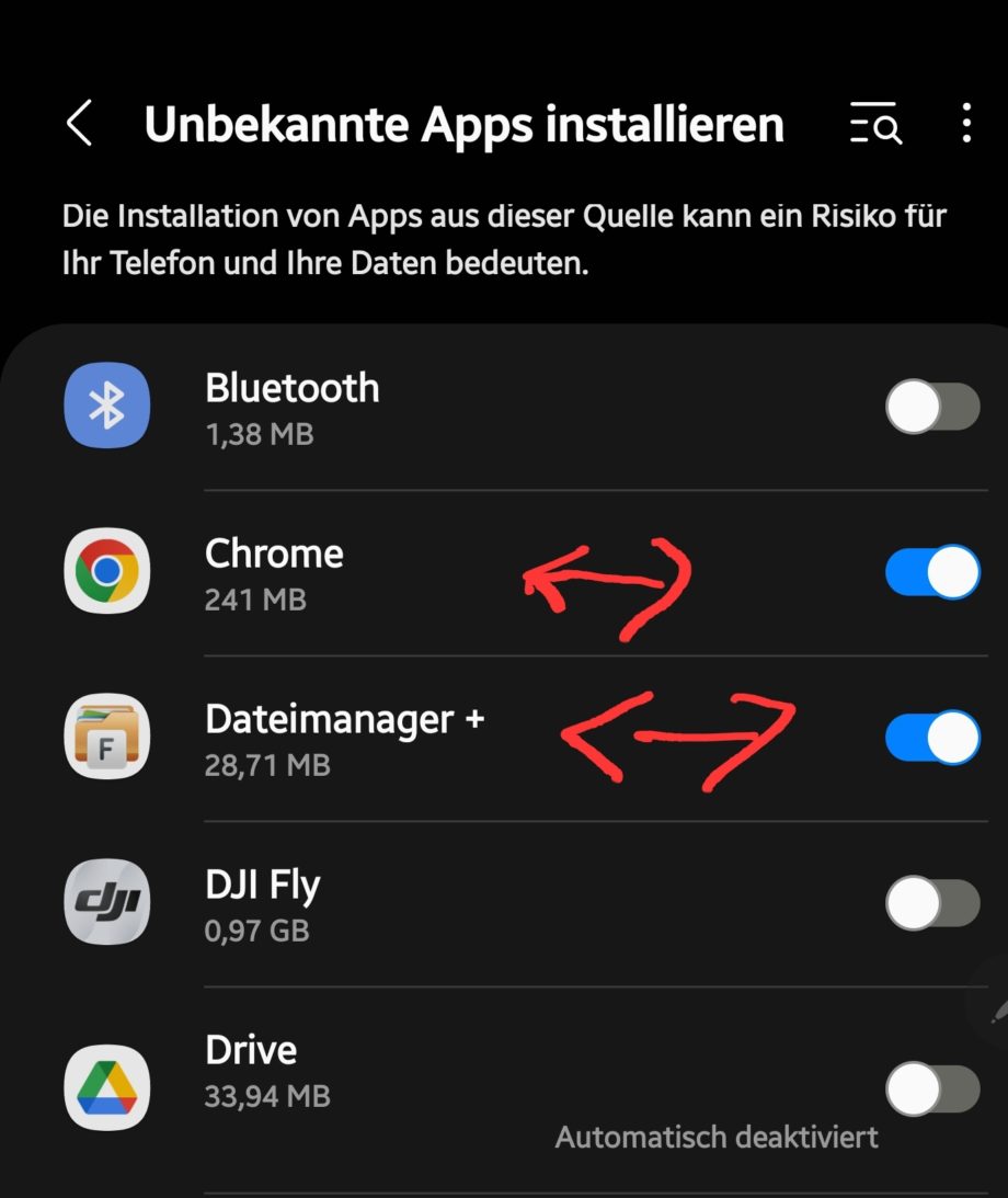 android 12 unbekannte apps installieren