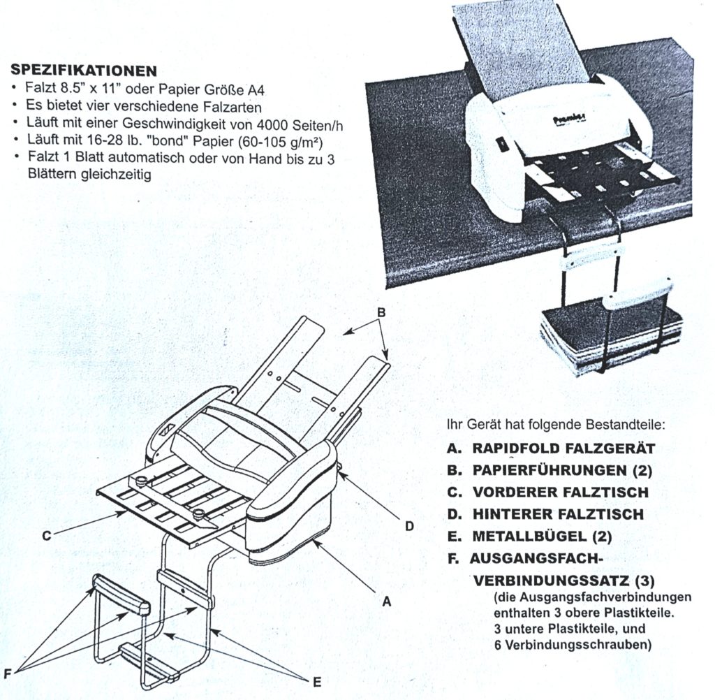 Falzgeraet P7200 von Premier